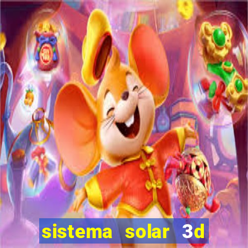 sistema solar 3d em movimento